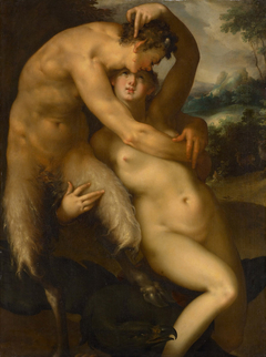 Jupiter und Antiope by Bartholomeus Spranger