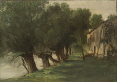 La Charente, Port-Berteau by Gustave Courbet