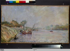 La Seine à Courbevoie by Paul Signac