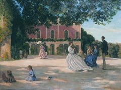 La Terrasse de Méric by Frédéric Bazille