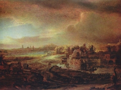 Landscape with a Coach by Rembrandt