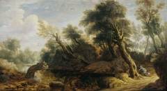 Landscape with a Hunter by Monogrammist IVS