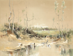 Landscape with Pond by John Bennett