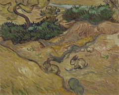 Landscape with Rabbits by Vincent van Gogh