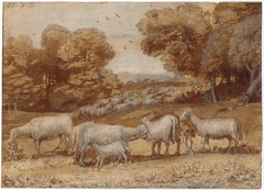 Landscape with Sheep by Claude Lorrain