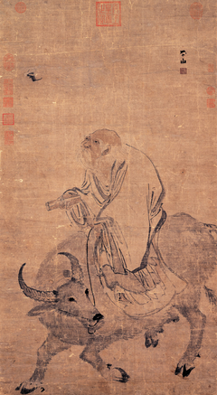 Lao-tzu Riding an Ox by Zhang Lu