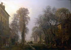 Le boulevard Poissonnière en 1834 by Isidore Dagnan