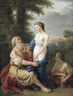 Lot and his Daughters (after Lagrenée) by Samuel Woodforde