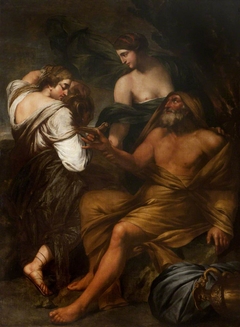 Lot and his Daughters by Anonymous