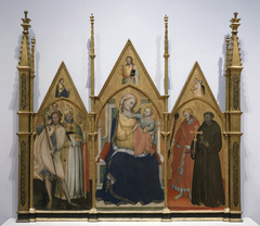 Madonna and Child Enthroned with Sts. Christopher, Blaise,... by Lorenzo di Niccolò