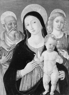 Madonna and Child with Saints Jerome and Mary Magdalen by Matteo di Giovanni