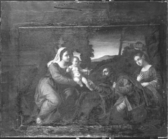 Madonna and Child with Saints Roche and Mary Magdalene by Palma Vecchio