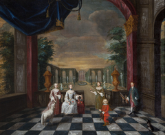 Maria Catharina (1743-1793), Reiniera (1744-1792), Anna Elisabeth Christina (1745-1819), Reinout Diederik (1746-1784) en Frederik Christiaan Hendrik (1742-1805) van Tuyll van Serooskerken, kinderen va by Anonymous