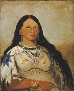 Mi-néek-ee-súnk-te-ka, Mink, a Beautiful Girl by George Catlin