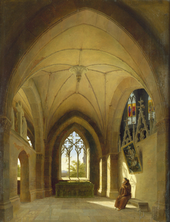 Monk in a Cloister by Anonymous