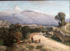 Mont Ventoux from the Road to Carpentras in Bédoin by Jules Laurens