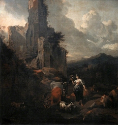 Mountain Scene by Nicolaes Pieterszoon Berchem