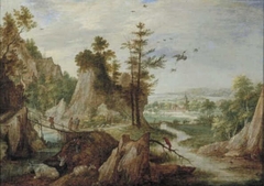 Mountainous Landscape by Gillis d'Hondecoeter