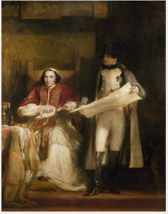 Napoleon and Pope Pius VII at Fontainebleau in 1813 by David Wilkie