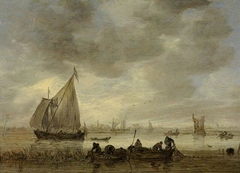 Near Dordrecht by Jan van Goyen