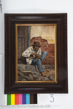 Negro Mexendo no Pé com Faca by Adrien Henri Vital van Emelen