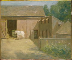 New England Barnyard by J. Alden Weir