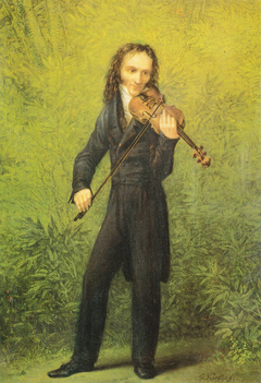 Niccolò Paganini by Georg Friedrich Kersting