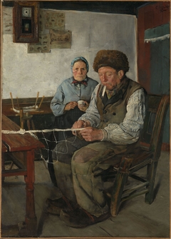 Niels Gaihede netting by Christian Krohg