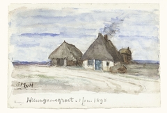 Nieuwjaarsgroet met boerderij by Sientje Mesdag-van Houten