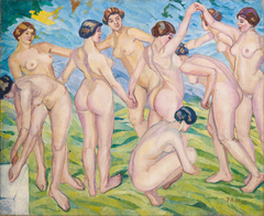 Nudes (Women Dancing in a Ring) by Francisco Iturrino