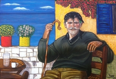 Oldman in Crete by Tasso Pappas