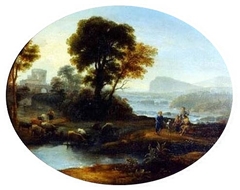 Pastoral landscape by Claude Lorrain