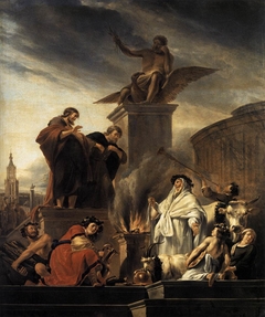 Paul and Barnabas at Lystra by Nicolaes Pieterszoon Berchem