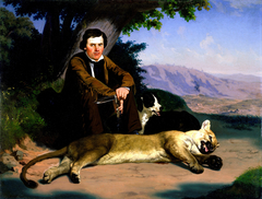 Peter Quivey and the Mountain Lion by Charles Christian Nahl