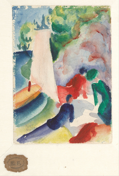 Picnic on the Beach by August Macke