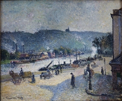 Place Lafayette, Rouen by Camille Pissarro