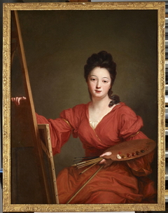 Portrait de l'artiste Geneviève Blanchot by Jean-Baptiste Santerre