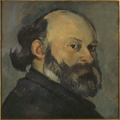 Portrait de l’artiste regardant par-dessus son épaule by Paul Cézanne