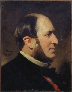 Portrait du baron Haussmann (1809-1891), préfet de la Seine by Adolphe Yvon