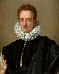 Portrait of a florentine noble (Pietro di Cosimo ?) by workshop of Alessandro Allori