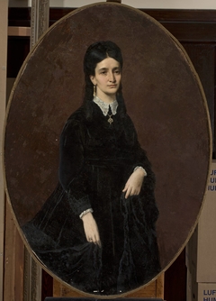 Portrait of a lady by Józef Simmler