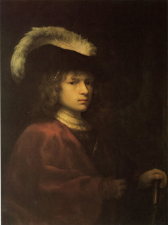 Portrait of a Young Man wearing a Plumed Hat by Reynier van Gherwen