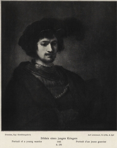 Portrait of a Young Warrior by Rembrandt