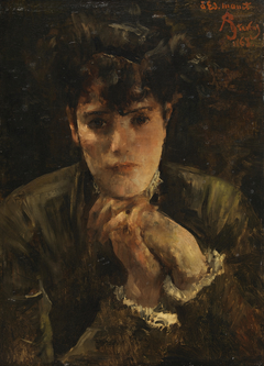 Portrait of a Young Woman by Alfred Stevens