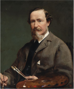 Portrait of B. Colles Watkins (1833-1891), Landscape Painter by Thomas Alfred Jones