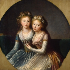 Portrait of Emperor Pavel I's Daughters by Elisabeth Louise Vigée Le Brun