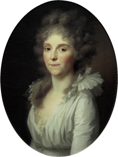 Portrait of Frederika Albertina Cornelia van Geel of Spanbroek (1758-1834), wife of Henry Gildemeester by Johann Friedrich August Tischbein