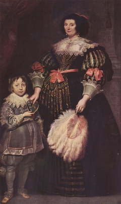 Portrait of Madame Charlotte Butkens-Smit van Cruyninghen and her son Johannes-Amatus by Anthony van Dyck