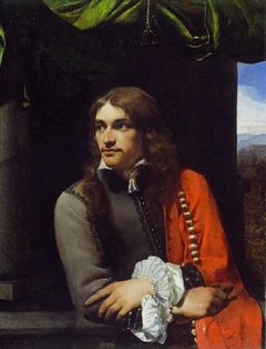 Portrait of Man (possibly Jean Deutz), with a Red Cloak by Michiel Sweerts