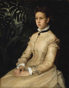 Portrait of the Artist's Sister Ellen Edelfelt by Albert Edelfelt